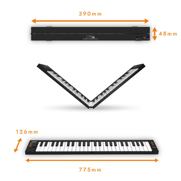 Blackstar Carry-On Folding Controller 49 Keys – Black