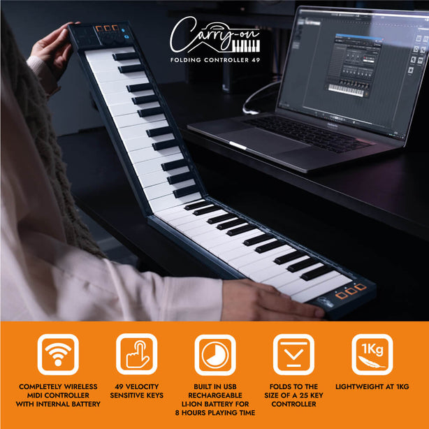 Blackstar Carry-On Folding Controller 49 Keys – Black