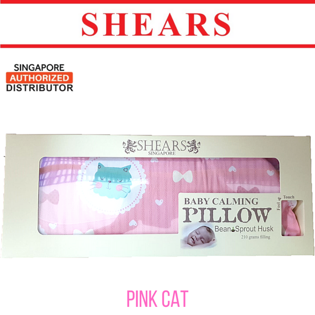 Shears Baby Pillow Organic Beanie Toddler Pillow PINK CAT