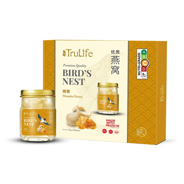 TruLife Premium Bird's Nest with Manuka Honey 6x70g