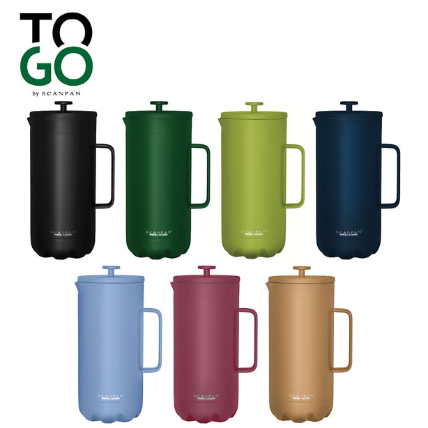 SCANPAN To Go French Press Coffee Maker 1000ml (Forest Green)