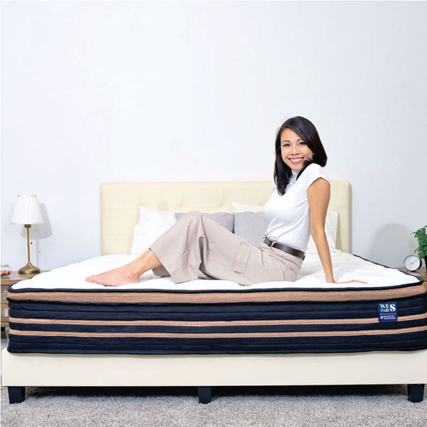 Wes Cares 12' CoolMax® Deluxe Mattress Pocket Spring Orthopedic Pressure Relieving (Local Delivery Only)