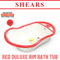 Shears Baby Bath Tub Deluxe Rim Bath Tub Red