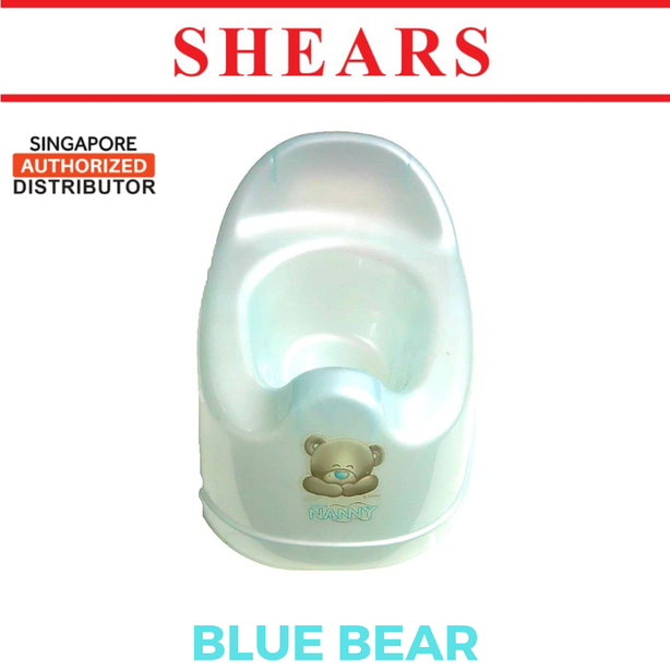 Shears Baby Potty Toddler Plastic Potty Training Bear Blue
