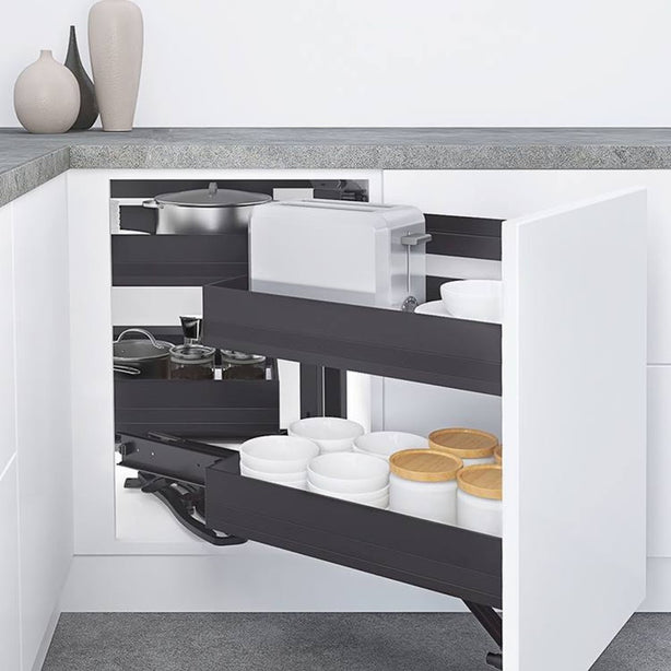 KKPL Premier Nano Grey Magic Corner Swivel Basket
