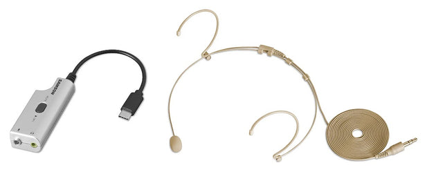 Samson DEU1 Headset Microphone with USB Audio Adapter