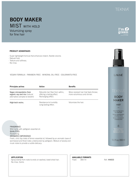 Lakme Teknia Body Maker Mist 300ml