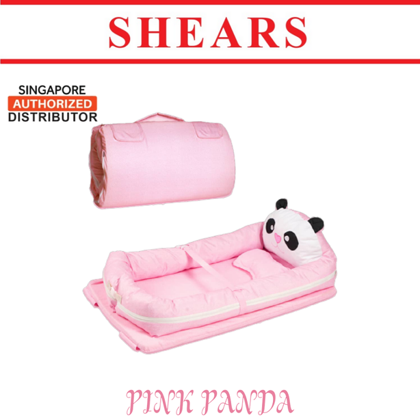Shears Baby Bed Toddler Portable Bed Pink Panda
