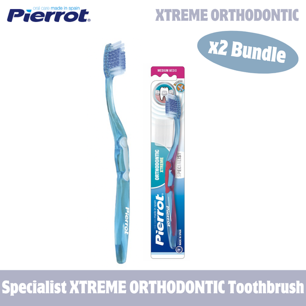 Pierrot Specialist Xtreme Orthodontic  Toothbrush (Bundle of 2)