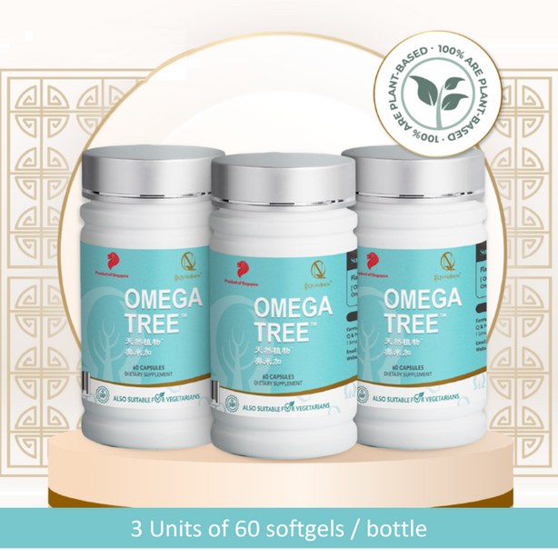 QN Wellness Omega Tree™ - 60 Veggie Softgel x 3 boxes