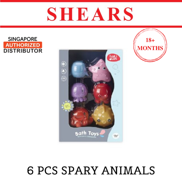 Shears Baby Bath Toy Toddler Bath Toy 6 PCS SPRAY SEA ANIMALS