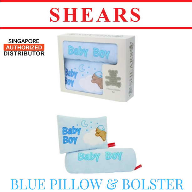 Shears Baby Pillow & Bolster Set Toddler Pillow Toddler Bolster for Baby Boy