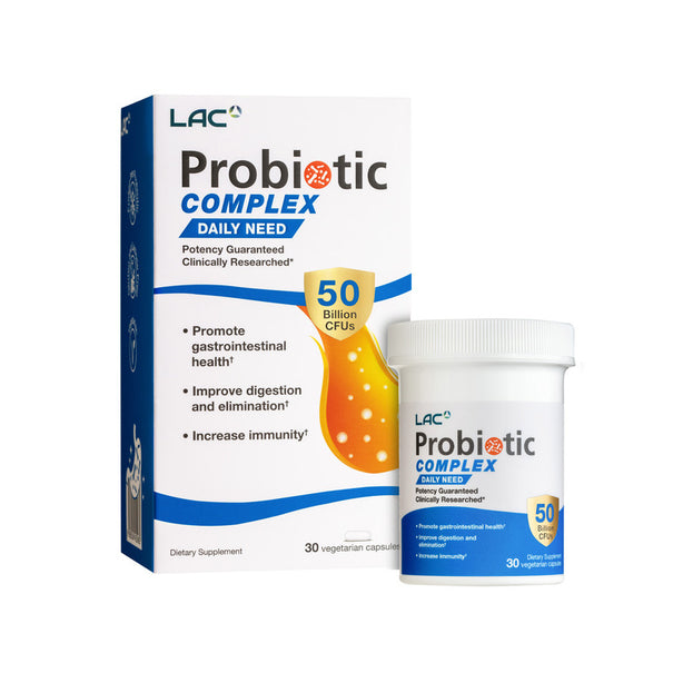 LAC Probiotic Complex 50 Billion CFU - Higher Support (30 vegetarian capsules)