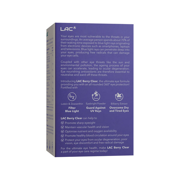 LAC EYES Berry Clear® - 360° Eye Protection (2g x 30 powder sticks)