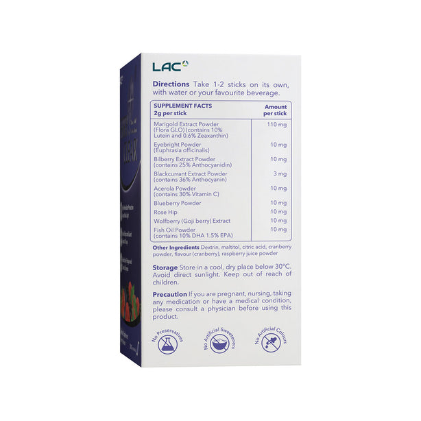 LAC EYES Berry Clear® - 360° Eye Protection (2g x 30 powder sticks)