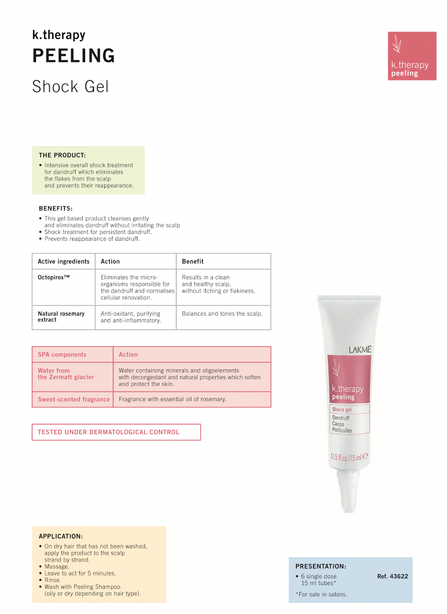 Lakme k.therapy Peeling Shock Gel 6 x 15ml