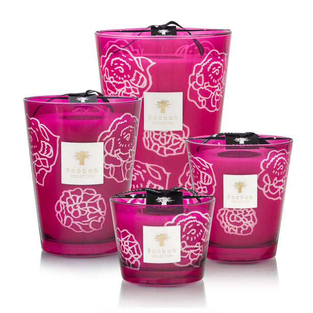 Baobab Collection - Collectible Roses Burgundy Candle (Max 10)
