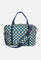 WEEKENDER Checkerboard Teal & Beige