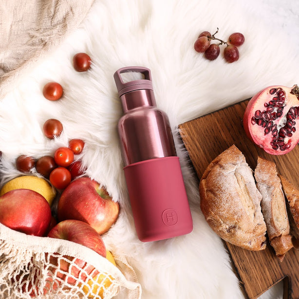 Hydy CinCin Bottle 480ML Rose Gold - Burgundy