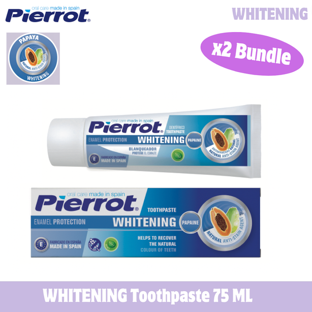 Pierrot Whitening Toothpaste 75ml (Bundle of 2)