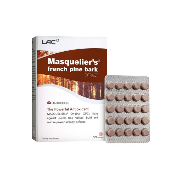 LAC MASQUELIER'S French Pine Bark Extract - The Powerful Antioxidant (300 tablets)