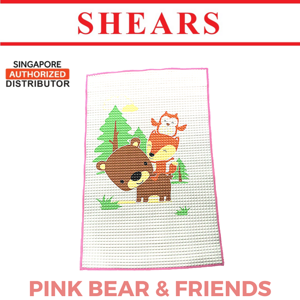 Shears Baby Changing Mat Air Bubbles Cot Sheet Bear With Friends