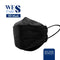 Wes Cares 3D Premium Face Mask Black Edition [20Pc] (KF94 Design) | Made In Singapore | BFE 99.9% UV Sterilised (Local Delivery Only)