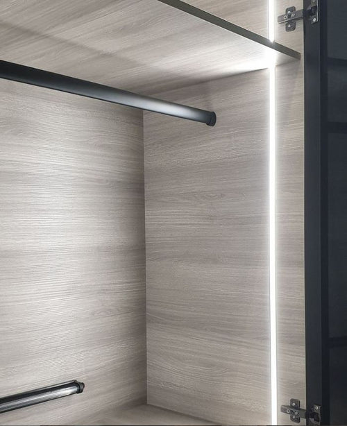 KKPL Ovale Black / silver Hanging Rod (wardrobe)