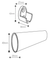 KKPL Ovale Black / silver Hanging Rod (wardrobe)