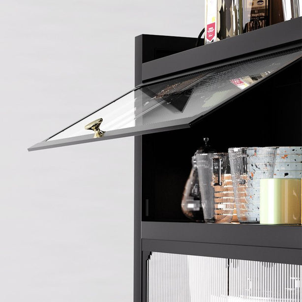 Kitchen fluted flip shelf