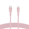 Belkin Usb-C To Lighting, Braid Sil, 1M, Pink Magnetic Management