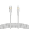 Belkin Usb-C To Lighting, Braid Sil, 1M, White Magnetic Management