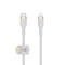 Belkin Usb-C To Lighting, Braid Sil, 1M, White Magnetic Management