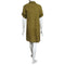 Anne Kelly Line Shirt dress in Olive
