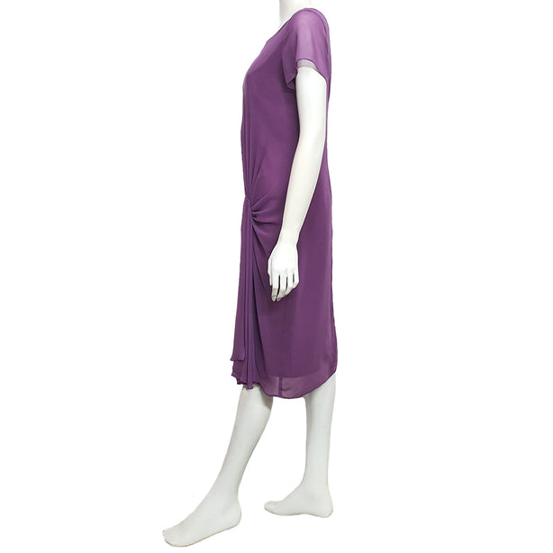 Joan Allen Chiffon Dress in Purple