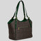 COACH Meadow Shoulder Bag In Signature Canvas Brown/Dark Pine RS-CM076