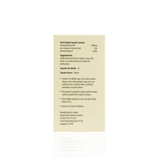 Kordel’s Evening Primrose Oil 1000 mg + E200 IU C30