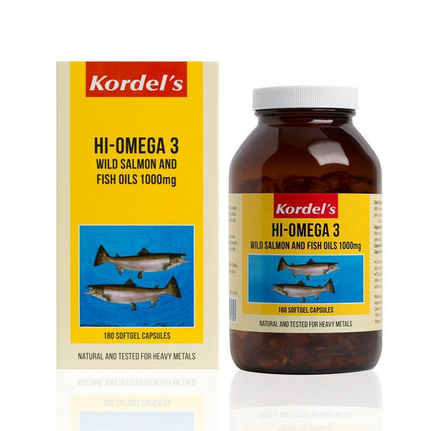 Kordel’s Hi- Omega 3 Wild Salmon and Fish Oils 1000 mg C180