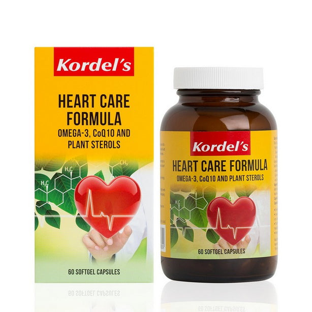 Kordel’s Heart Care Formula – Omega-3, CoQ10 and Plant Sterols 3-in-1 Formula C60