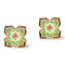 [Rare Bird Collection] Peranakan Floral Stud - Emerald