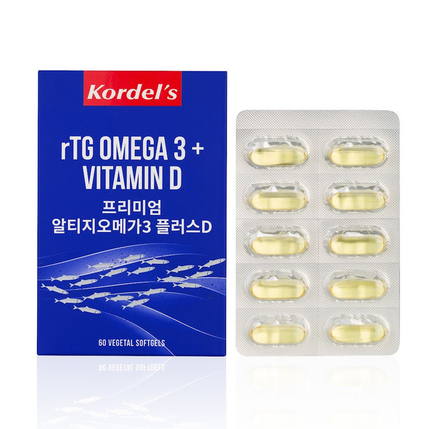 Kordel’s rTG Omega 3 + Vitamin D C60