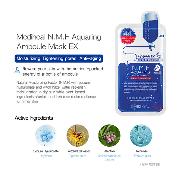 Mediheal N.M.F Aquaring Ampoule Mask Box