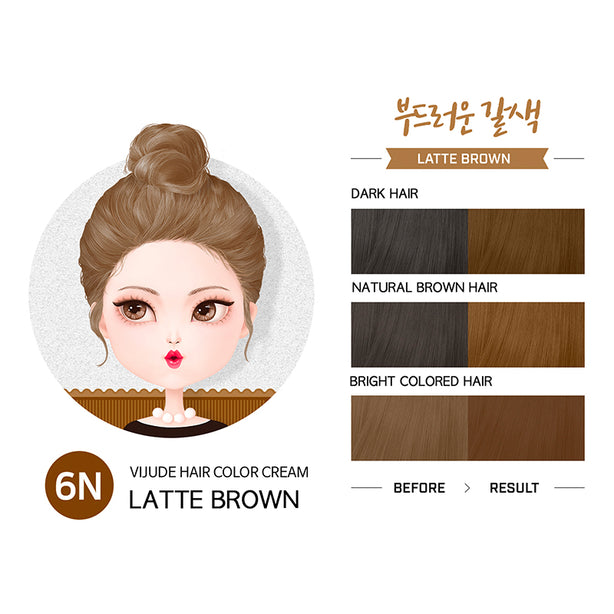 Mediheal Vijude Hair Cream 6N Latte Brown