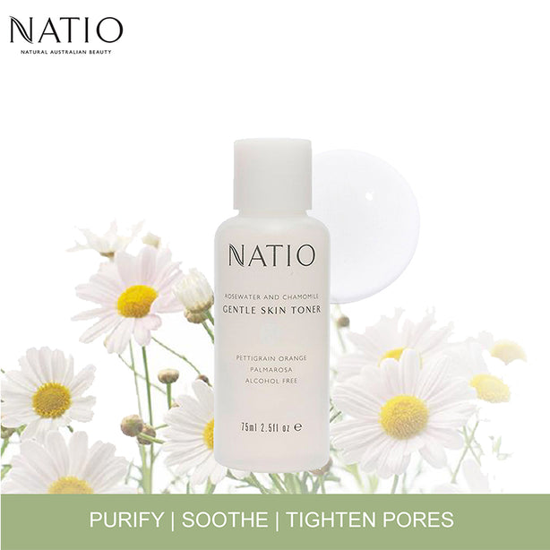 Natio Rosewater and Chamomile Mini Gentle Skin Toner 75ml