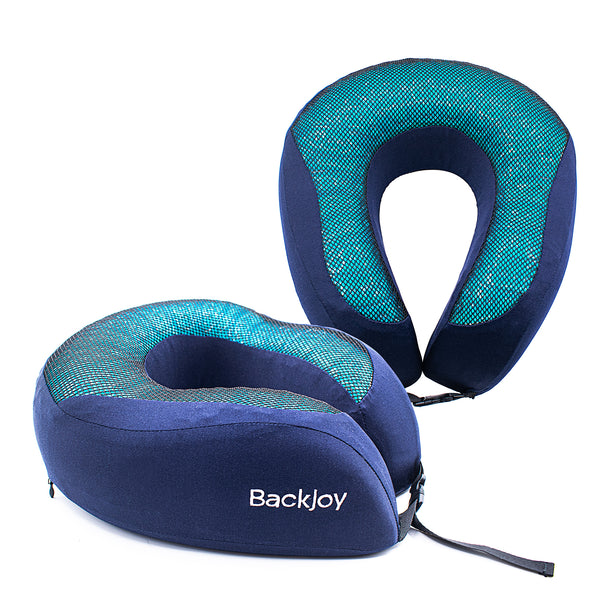 BackJoy Posture Care Neck Support Pillow with Cooling Gel