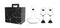 Lucaris Temptation - 3pcs Wine Set - 1pc Decanter & 2pcs Wine Glasses