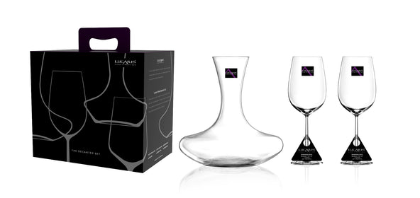 Lucaris Bliss - 3pcs Wine Set - 1pc Decanter & 2pcs Wine Glasses