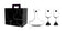 Lucaris Bliss - 3pcs Wine Set - 1pc Decanter & 2pcs Wine Glasses