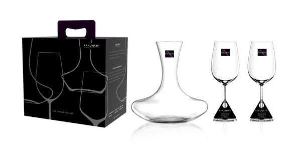 Lucaris Bliss - 3pcs Wine Set - 1pc Decanter & 2pcs Wine Glasses