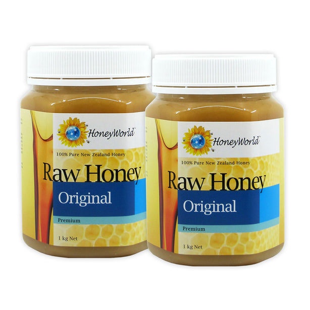 HoneyWorld Raw Honey 1kg (Bundle of 2)